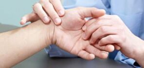 Diagnosis of pain in the fingers